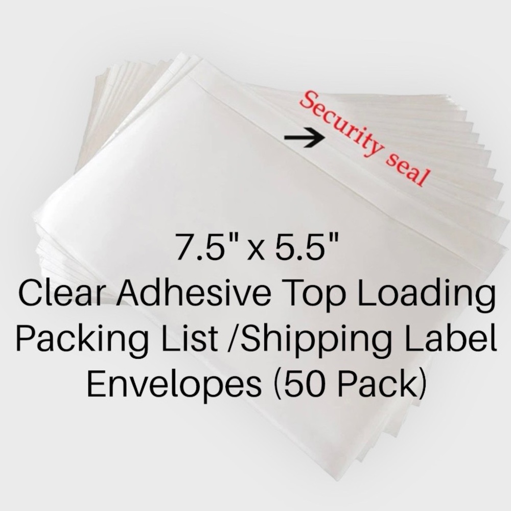 Shipping Label & Invoice Pockets 7 x 5.5 Pack of 50 - Picture 3 of 14